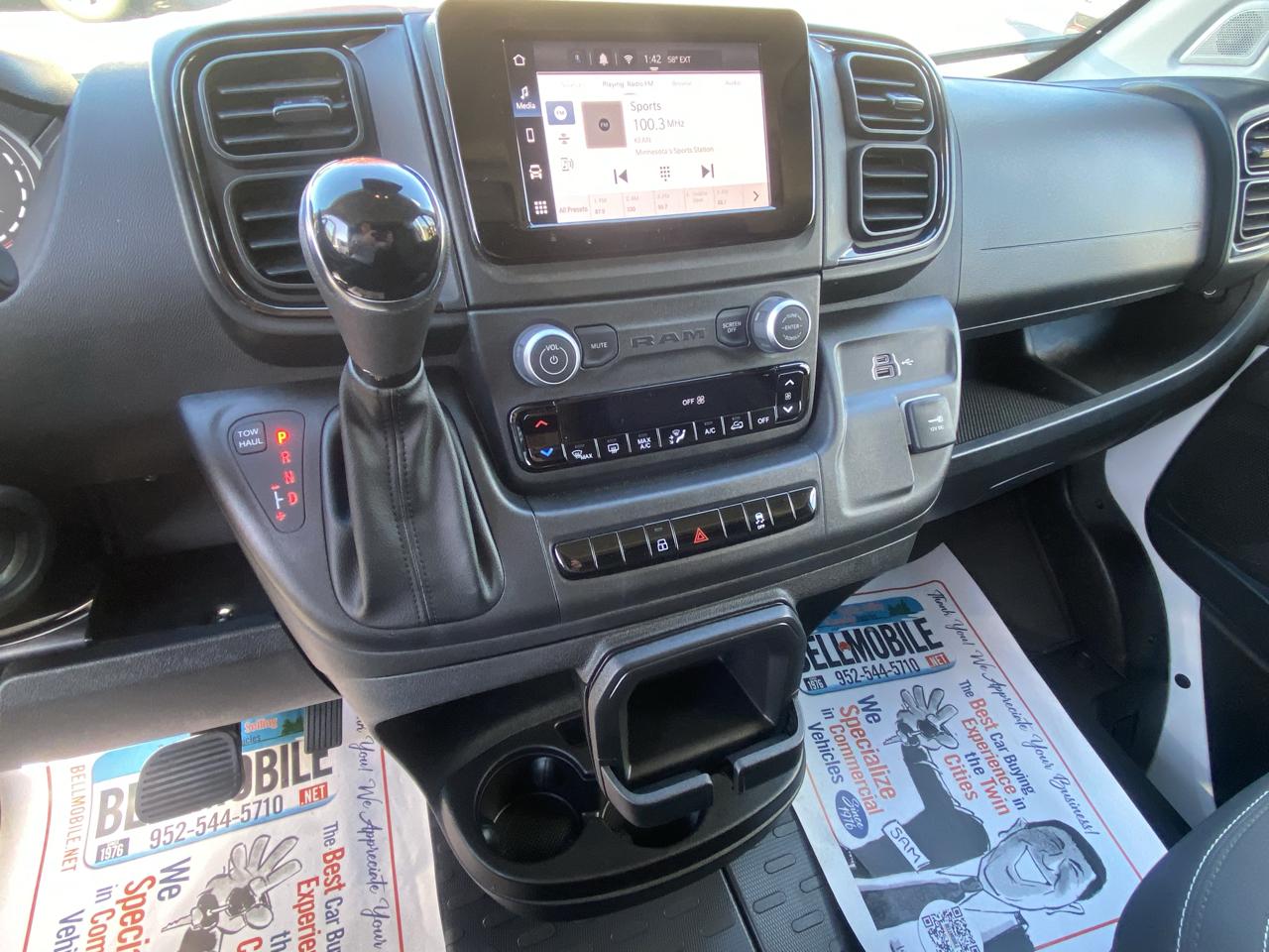 RAM ProMaster Cargo Van Tradesman 2500 Low Roof 136" WB w/Pass Seat 2025