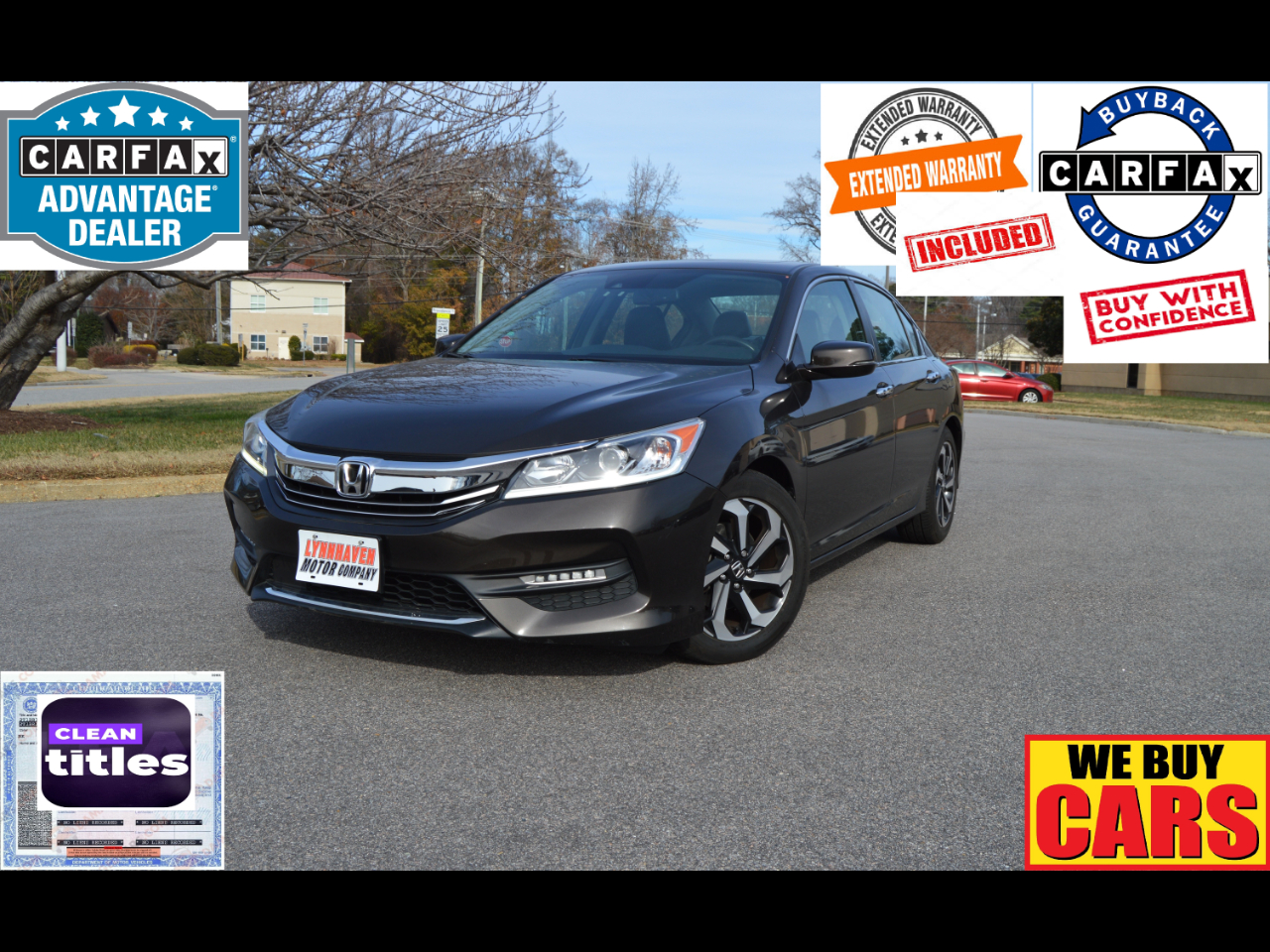 2016 Honda Accord EX-L Sedan w/ Honda Sensing