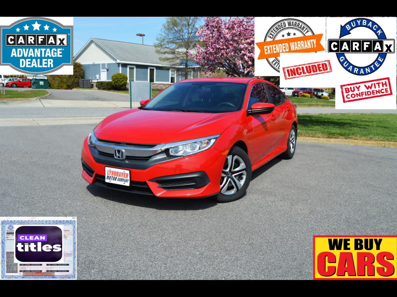 2016 Honda Civic LX Sedan AT