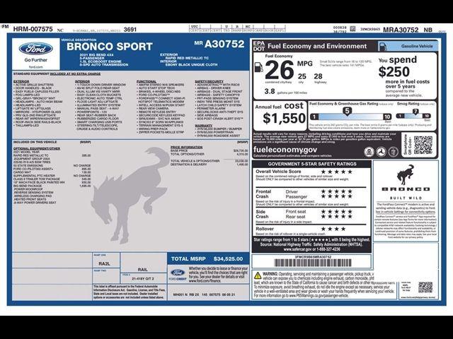 Ford Bronco Sport Big Bend 2021