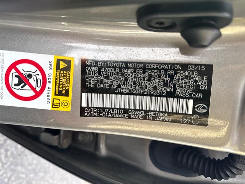 Lexus ES 350 Sedan 2015 Lexus ES 350 Sedan 2015