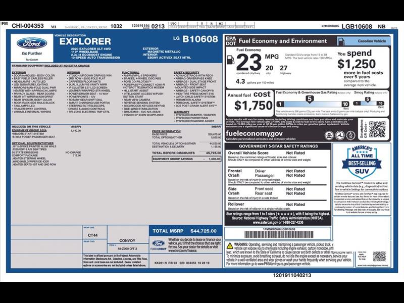 2020 Ford Explorer XLT AWD