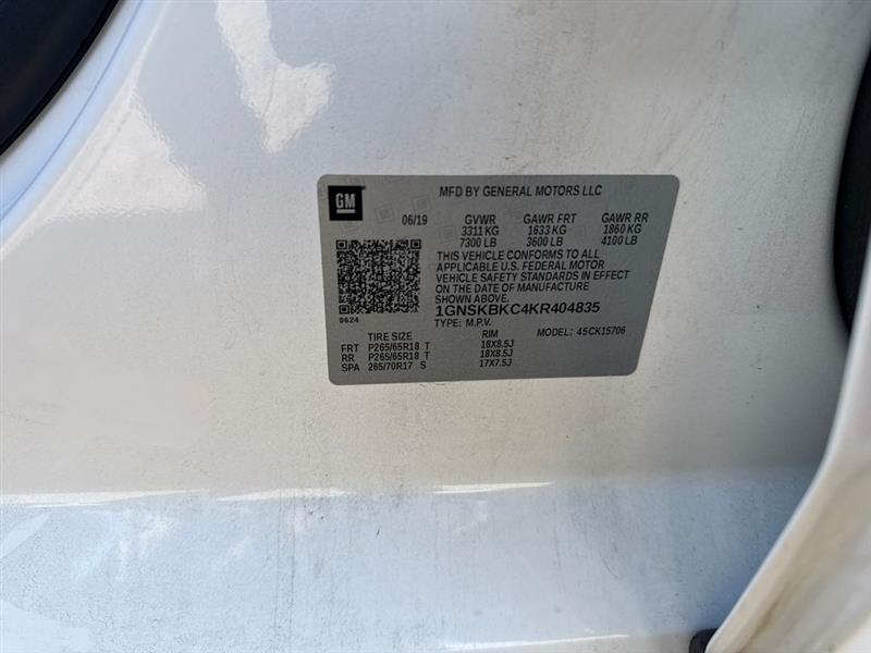 Chevrolet Tahoe LT 4WD 2019