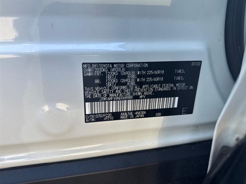 Toyota RAV4 Hybrid SE 2022