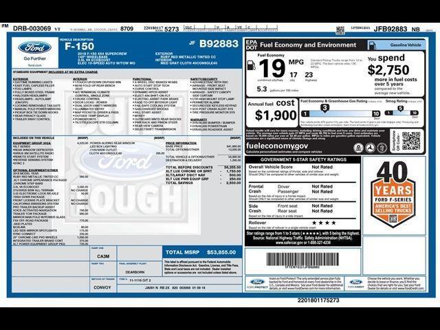 Ford F-150 XLT SuperCrew 5.5-ft. Bed 4WD 2018