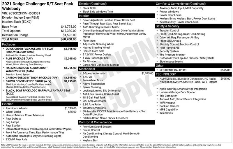 Dodge Challenger R/T SCAT Pack 2021