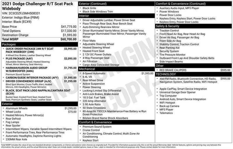 Dodge Challenger R/T SCAT Pack 2021