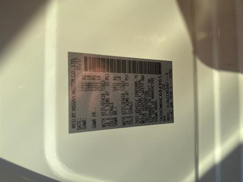 Nissan Pathfinder SV 4WD 2017