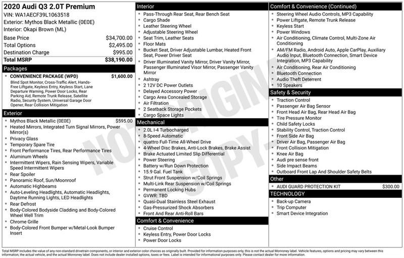 Audi Q3 Premium quattro 2020