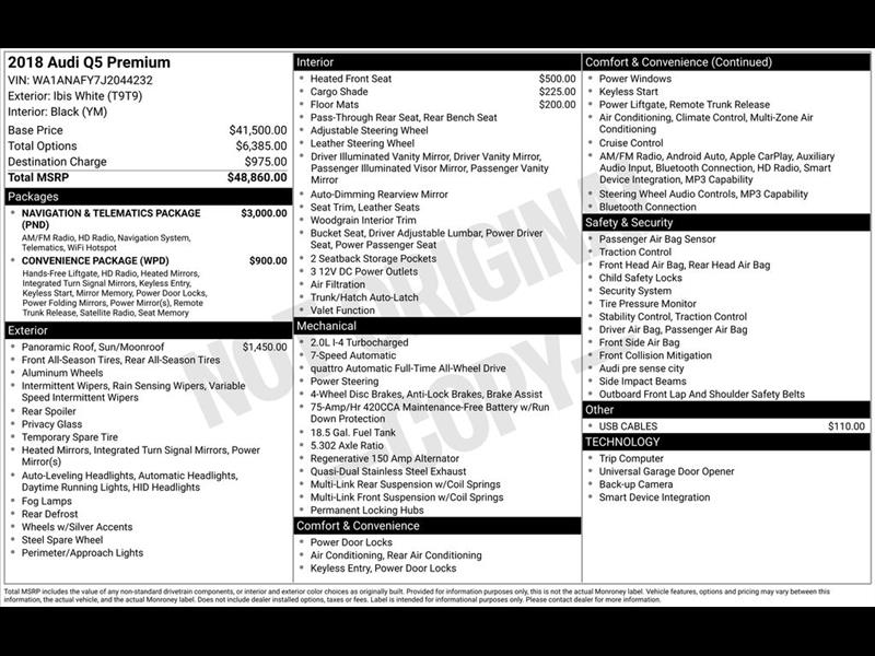 2018 Audi Q5 2.0T Premium quattro