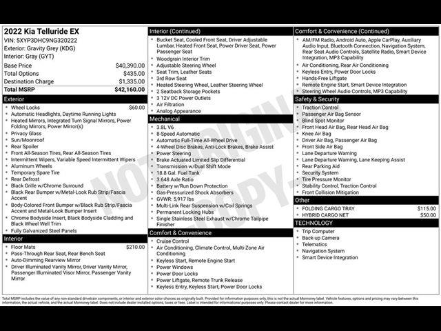 Kia Telluride EX AWD 2022