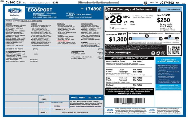 Ford EcoSport Titanium 2018