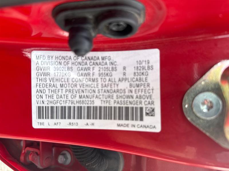 Honda Civic EX-L Sedan CVT 2020