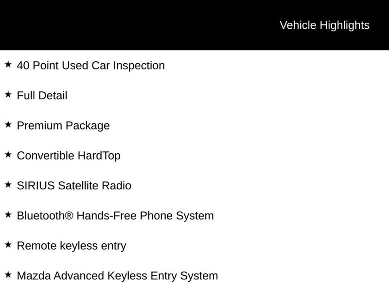 Mazda MX-5 Miata Grand Touring PRHT 2010