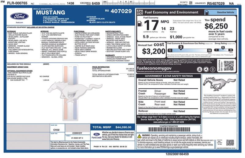 Ford Mustang GT Coupe 2024