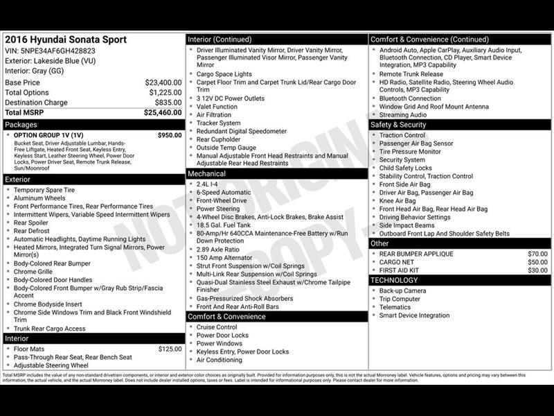 Hyundai Sonata Sport 2016