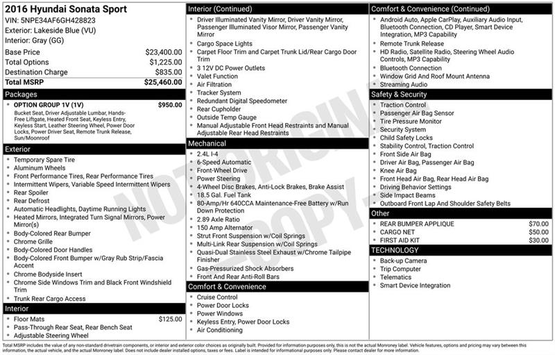 Hyundai Sonata Sport 2016