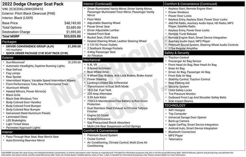 Dodge Charger Scat Pack 2022
