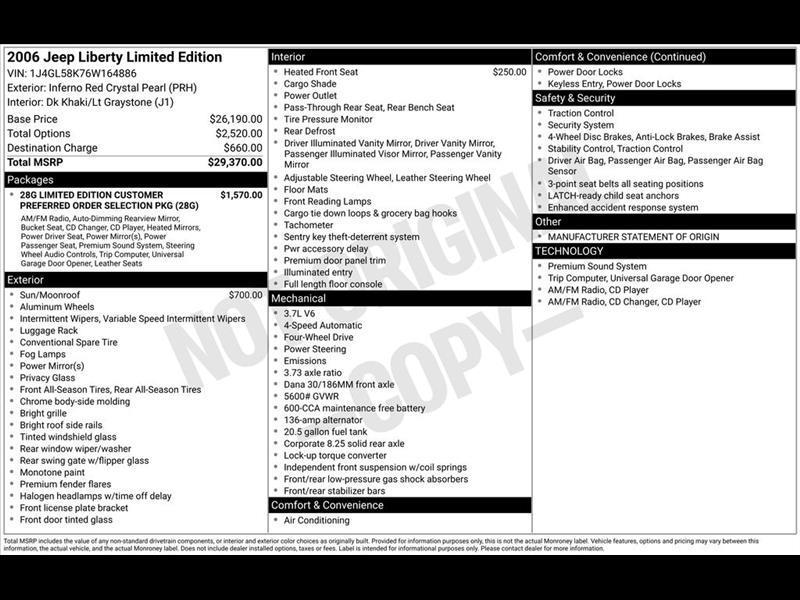 Jeep Liberty Limited 4WD 2006