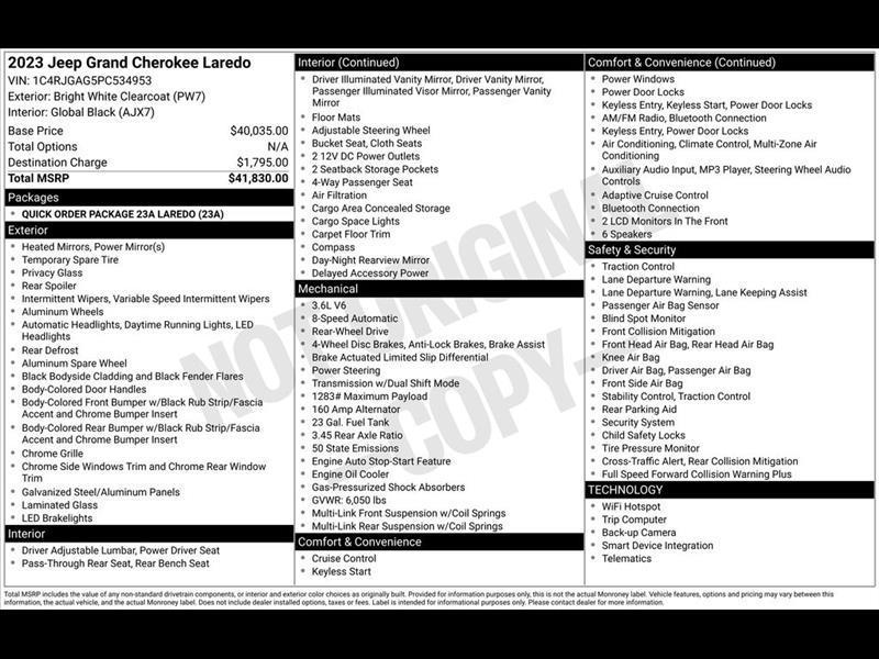 Jeep Grand Cherokee Laredo E 2WD 2023