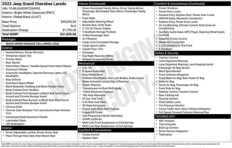 Jeep Grand Cherokee Laredo E 2WD 2023