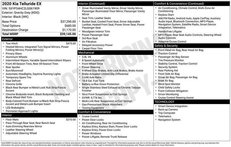 Kia Telluride EX 2020