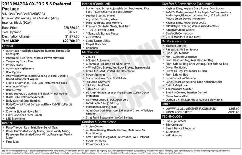 Mazda CX-30 Preferred 2023