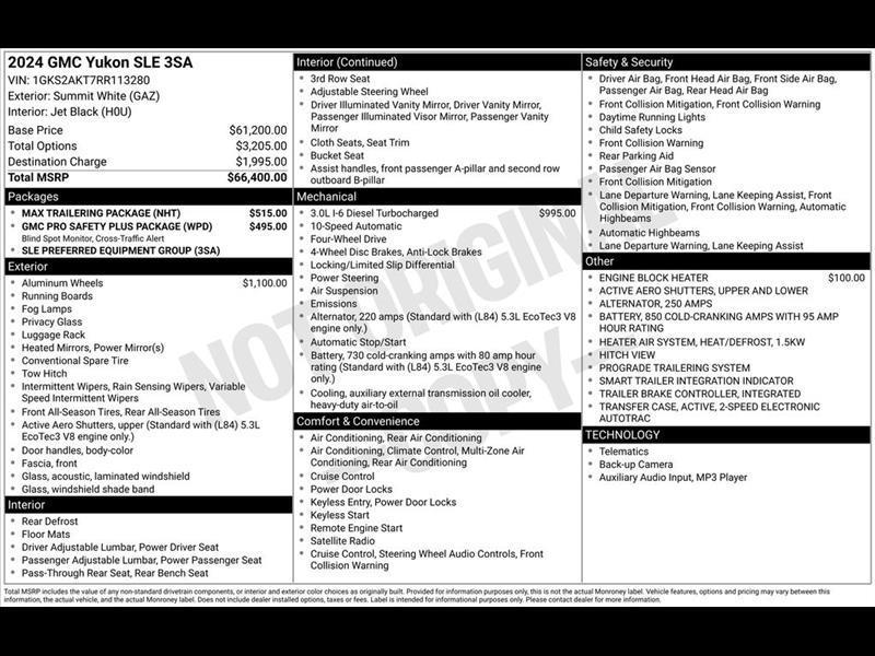 2024 GMC Yukon SLE 4WD