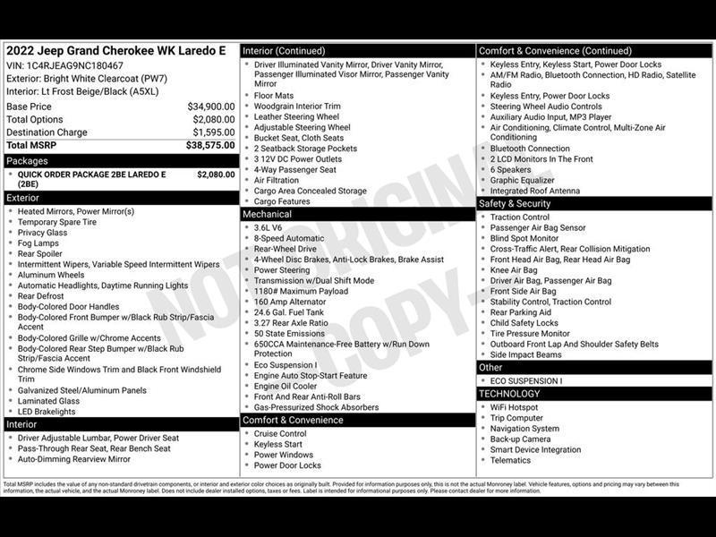 Jeep Grand Cherokee WK Laredo E 2022