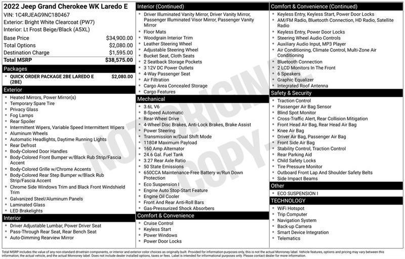 Jeep Grand Cherokee WK Laredo E 2022