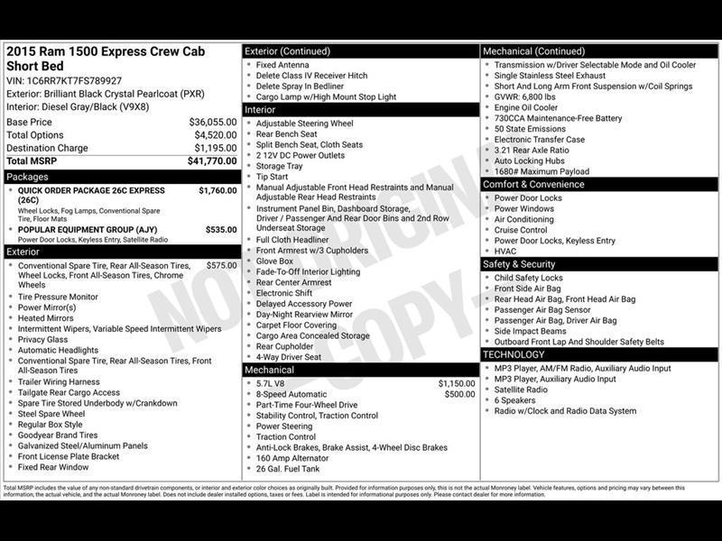 RAM 1500  2015