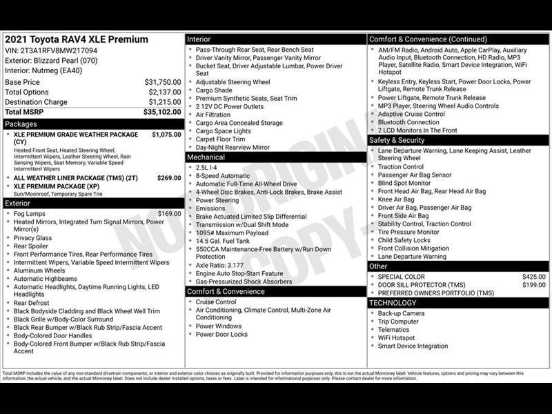 Toyota RAV4 XLE Premium AWD 2021