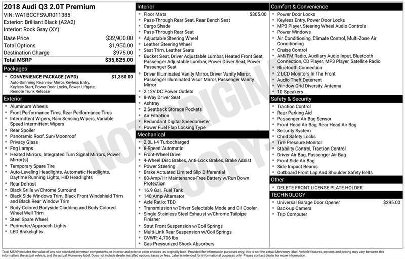 Audi Q3 Premium 2018