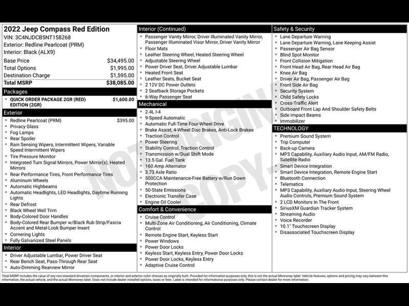 Jeep Compass Limited 4WD 2022