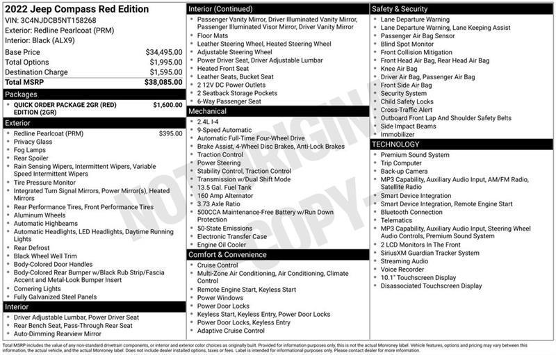 Jeep Compass Limited 4WD 2022