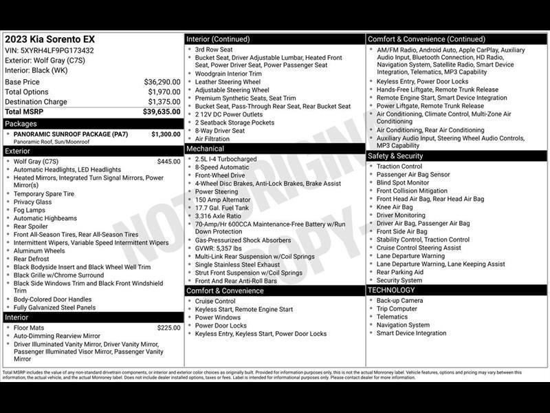 Kia Sorento EX 2WD 2023