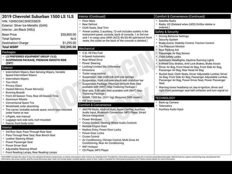 2019 Chevrolet Suburban LS 2WD