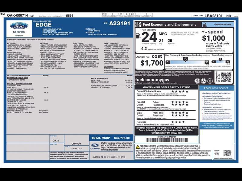 2020 Ford Edge SEL FWD