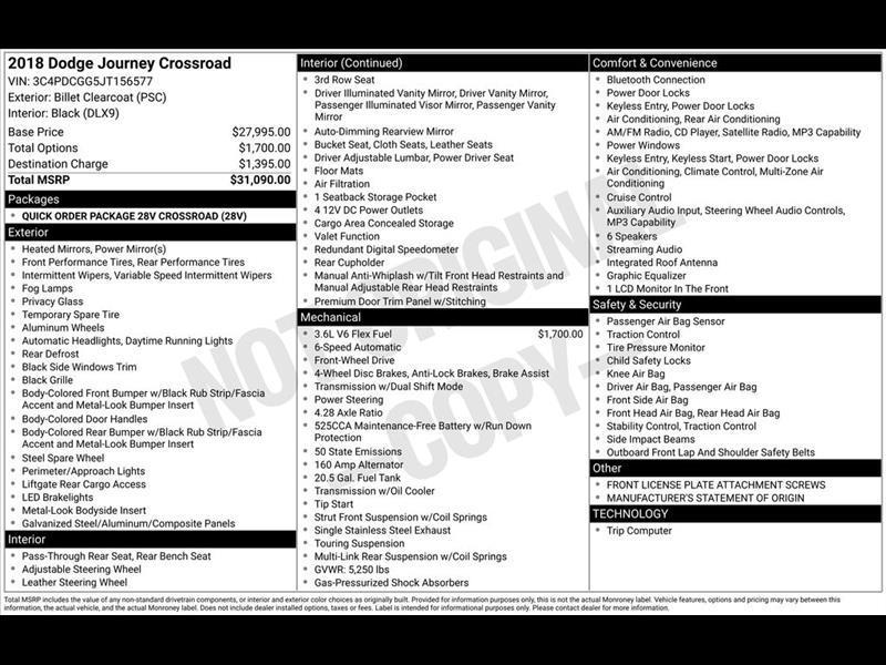 2018 Dodge Journey Crossroad FWD