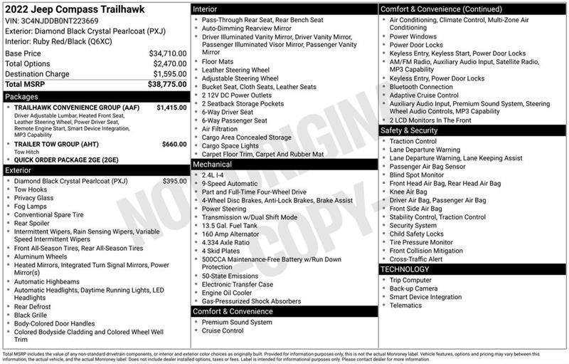 Jeep Compass Trailhawk 4WD 2022