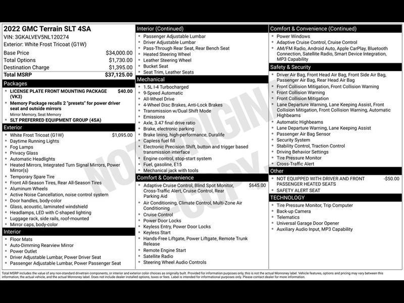 2022 GMC Terrain SLT AWD