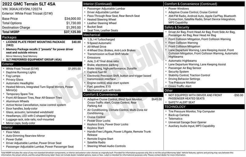GMC Terrain SLT AWD 2022