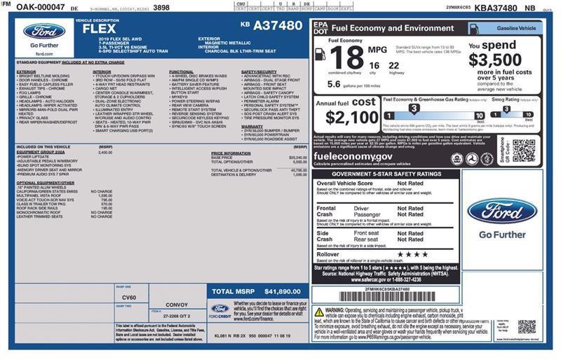 Ford Flex SEL AWD 2019
