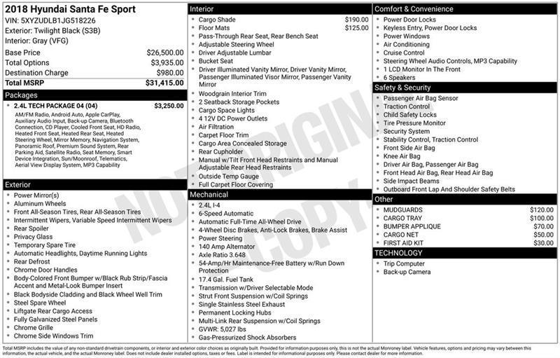 Hyundai Santa Fe Sport 2.4 AWD 2018