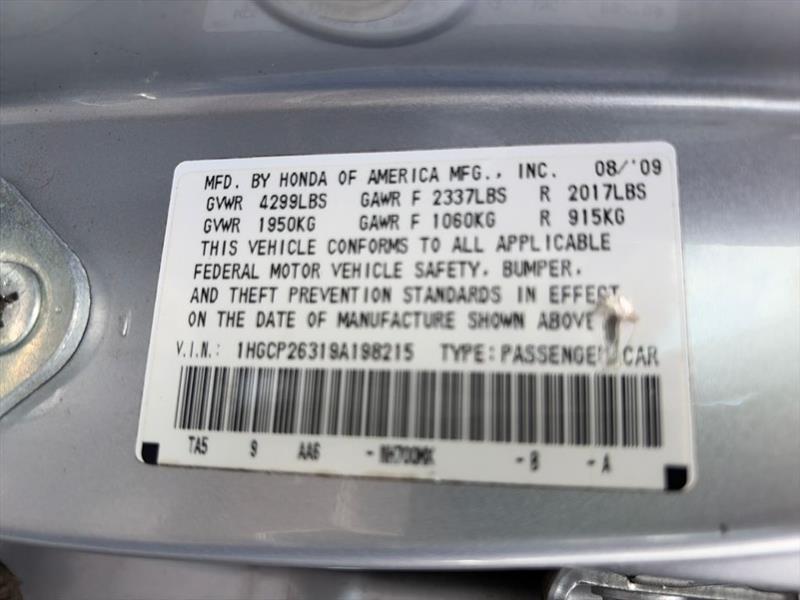 Honda Accord LX sedan AT 2009