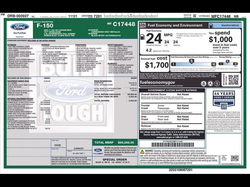 2021 Ford F-150 XLT SuperCrew 5.5-ft. Bed 4WD