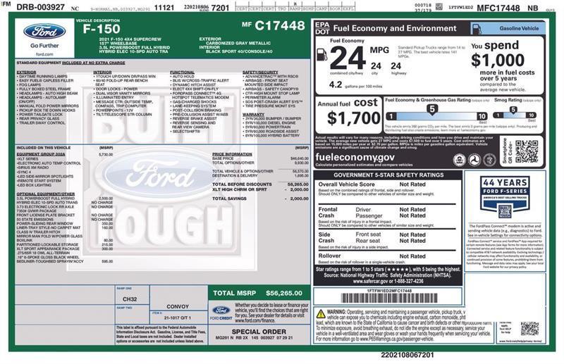 Ford F-150 XLT SuperCrew 5.5-ft. Bed 4WD 2021