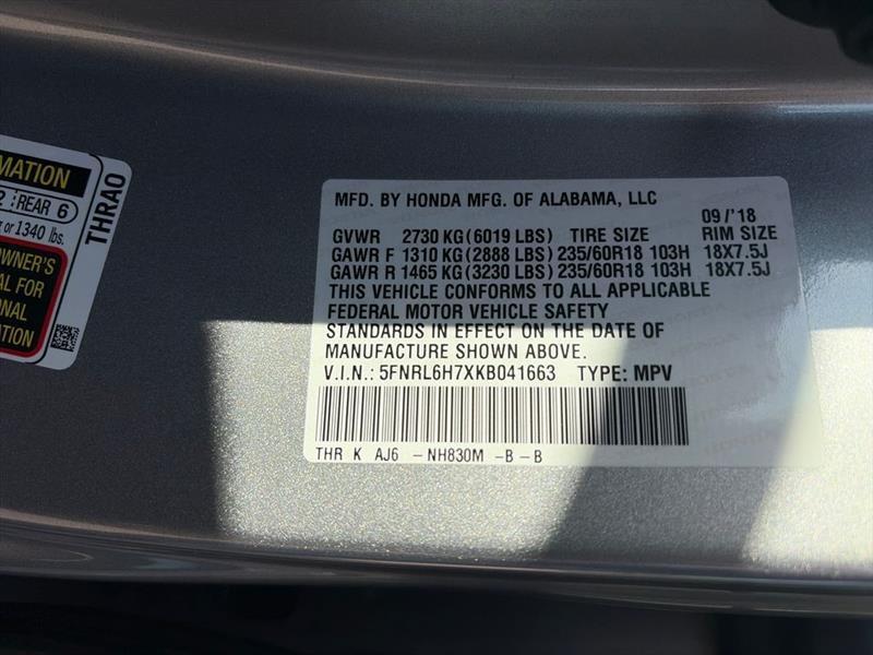 Honda Odyssey EX-L 2019