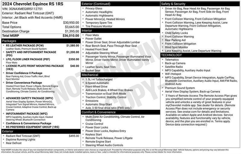 Chevrolet Equinox RS 2024