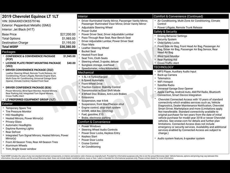2019 Chevrolet Equinox LT 2WD